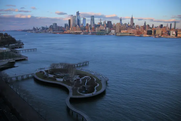 A photo of Manhattan taken from Hoboken, NJ